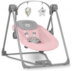Шезлонг - електрокачель Lionelo Otto Pink Baby